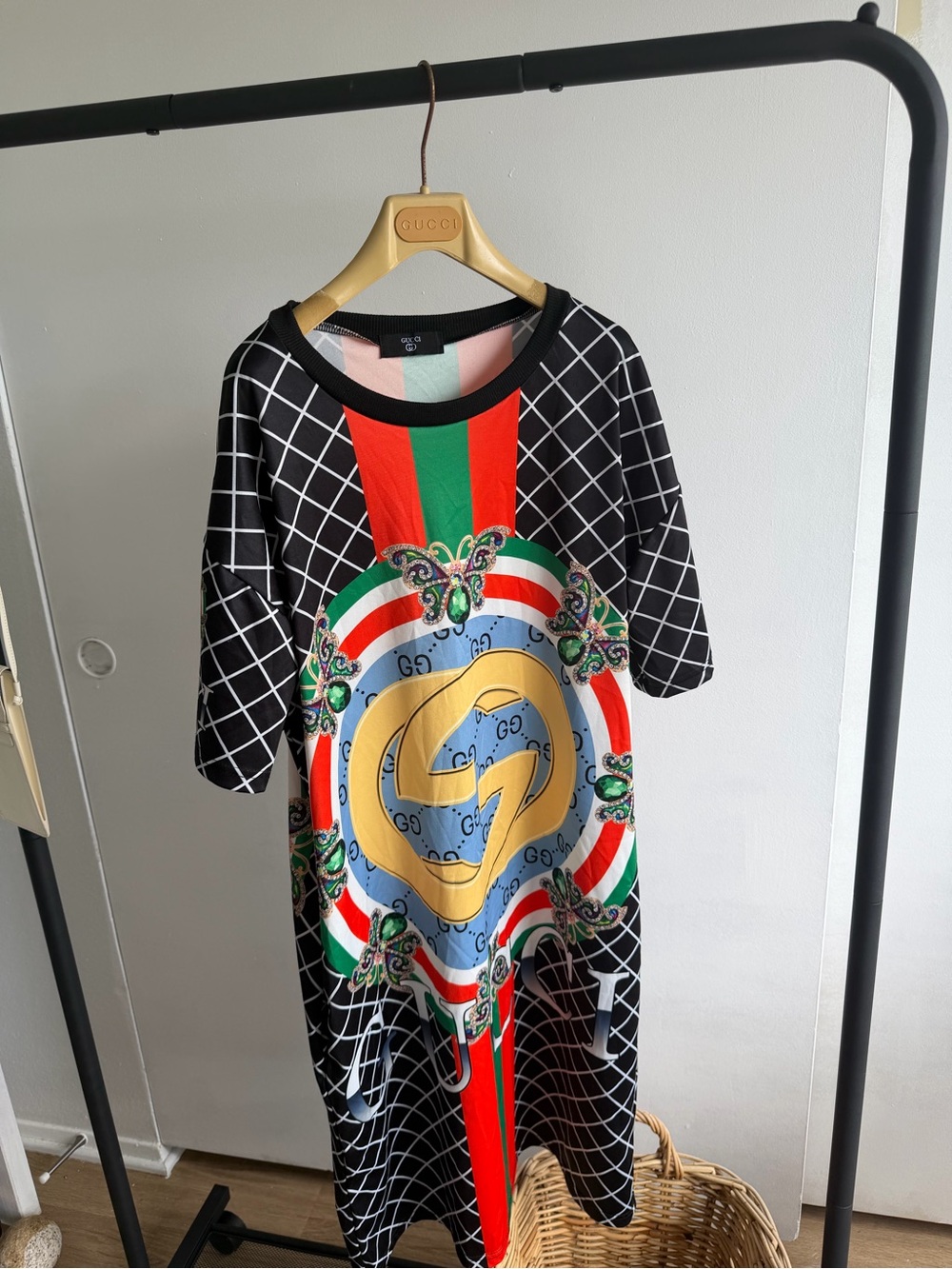 Gucci Striped Top in Black, red, green